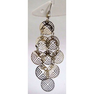 CHAIN OF SYMMETRY - Big Earrings Drop Long Dangling Hook Novelty Fashion Classy